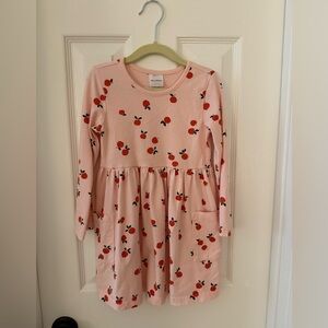 Hanna Andersson Pink Dress with Apple Print